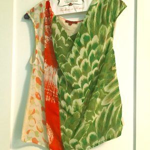 One September Anthropologie Peacock 🦚 Theme Shirt
